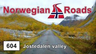 Driving Fv604 Jostedalen valley  Norwegian Roads 4K UHD