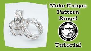 3 Unique Pattern Rings A Silversmithing Tip