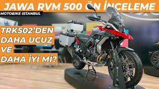 2022 Jawa RVM 500 Ön İnceleme  TRK502Xden İyi Mi? İstanbul Motosiklet Fuarı