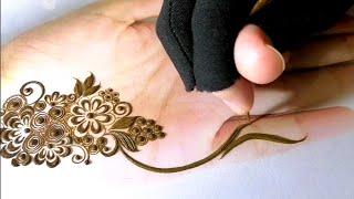 KhaleejiKhafif henna design  Khaleeji mehndi design for full hand  Stylish Khaleeji mehndi