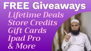 FREE BlackFriday Giveaways - Ipad Pro Lifetime Deals Store credits Gift cards and much more stuff