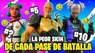 LA PEOR SKIN de CADA PASE DE BATALLA 