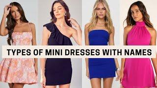 Types of Mini Dresses with Names