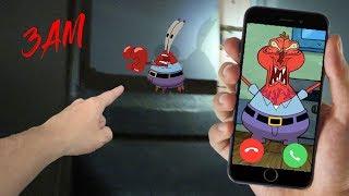 CALLING MR. KRABS ON FACETIME AT 3 AM WE SAW HIM