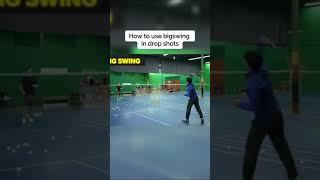 How pro badminton players use drop shots #shorts #badminton