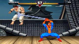 SPIDER-MAN VS RYU  HIGH LEVEL EPIC FIGHT