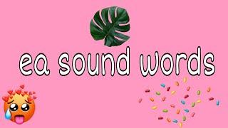 Phonics - ea sound long and short ea sound