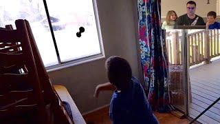 Kids React to Kid Temper Tantrum Breaking Window- Deleted Footage