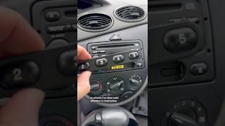 Did anyone else know that this detachable radio button thing existed on a Ford Focus ? #fordfocus