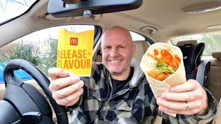New Spicy Sriracha Chicken Wrap  McDonalds Food Review
