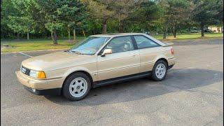 4K Review 1991 Audi Coupe Quattro 5-Speed Manual Virtual Test-Drive & Walk-around