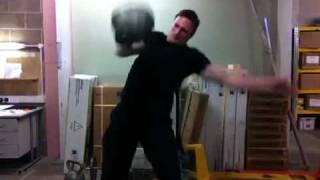 60 kg kettlebell presssnatch combo