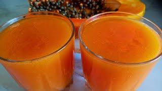 Papaya Juice Recipe  पपीते का जूस बनाने की विधि  Super Healthy Papaya Juice At Home