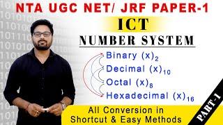 UGC NTA NET JRF PAPER -1 BinaryDecimalOctalHexadecimal Conversion in Easy & short Tricks PART-1.