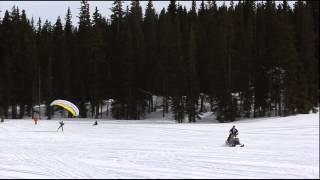 Friday Freakout Parachute Towed By Skidoo Crashes Into Ground Hard
