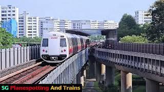 Throwback SMRT NSL KSF C151B Rep Set 615616 Departing NS13 Yishun Platform B Southbound