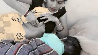 sleeping baby Breastfeeding vlog 2024 indian mom vlog video ashwini breastfeeding vlog video.