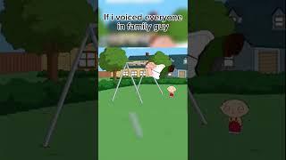 if i voiced everyone in family guy #shorts