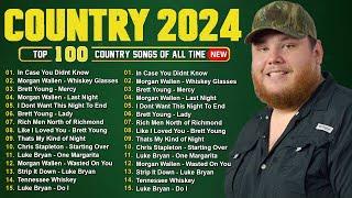 Luke Combs Morgan Wallen Brett Young Kane Brown Luke Bryan - Country Music Playlist 2024