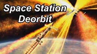 KSP - Huge Space Station Deorbit