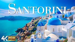 SANTORINI 4K - The Most Beautiful Paradise Island in Greece - Scenic Relaxation Video 4K 60 FPS