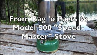 Mystery Bag of Parts to Two Working Coleman 500 Speed-Master Stoves