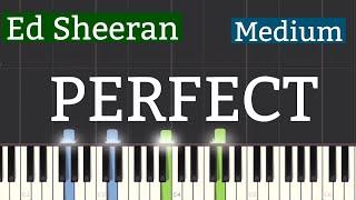 Ed Sheeran - Perfect Piano Tutorial  Medium