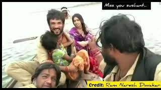 Sushant Singh Rajput Sonchiriya movie unseen video with cute Child