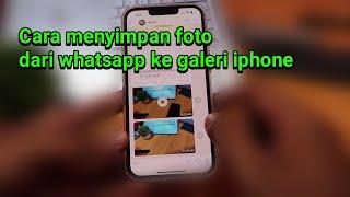 Cara menyimpan foto dari whatsapp ke galeri iphone