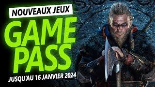 XBOX GAME PASS  8 JEUX rejoignent le service du 3 au 16 JANVIER 