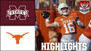 Mississippi State Bulldogs vs. Texas Longhorns  Full Game Highlights  ESPN College Football