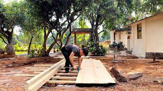 Episode 73 Renovating an Old House  Renovating the terrace & fish pond in the past few days