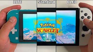 Nintendo Switch LITE vs. Standard vs. OLED Pokémon Scarlet and Violet Comparison