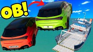 OB & I Jumped Cars Onto a Ship in BeamNG Drive Mods Multiplayer