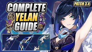 YELAN UPDATED GUIDE  Optimal Builds Weapons Artifacts Team Comps  Genshin Impact 3.4