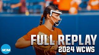 Texas vs. Stanford 2024 Womens College World Series  FULL REPLAY