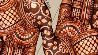 Very Stylish Easy Front Hand Bridal Mehandi ka Design  Full Hand Mehndi Simple  Net Mehndi