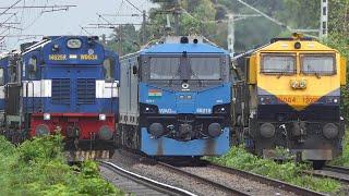 Indian Railways FREIGHT Trains at FULL SPEED  Diesel vs Electric Action  PART - 2  IndianRailways