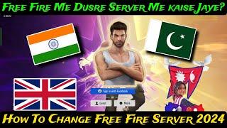 How To Change FF Server  How To Change Server In Free Fire  Fire Mein Dusre Server Mein Kaise Jaen
