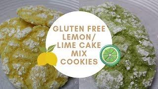 Gluten Free Lemon Lime Cake Mix Cookies