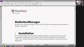 In FlowFact Adressen Dubletten suchen und bearbeiten  CRMPRO