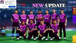 Finally dream cricket 24 new update launch  new 3d main menu realistic gameplay new camera angel