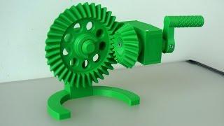 Fully Functional 3D-Printed Bevel Gear Drive Model