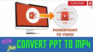 How to convert PowerPoint Presentation into MP4 video  PPT TO MP4 Online 2023  Technical_View