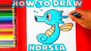 How to Draw Pokemon - Pokemon Horsea