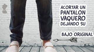 Dobladillo original a un pantalón jeans. ¡Recupera su estilo con este bajo original DIY