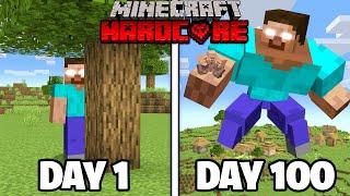 I Survived 100 DAYS as HEROBRINE in HARDCORE Minecraft