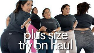 THE BEST LEGGINGS FOR PLUS SIZE WOMEN?  LEGGINGS TRY ON HAUL aybl gymshark  myprotein & more