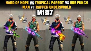 ALL M1887 VERSUS IN FREE FIRE  BEST M1887 SKIN COMPARISON - GARENA FREE FIRE