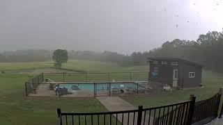 Kids Pool Gets Blown Away by Thunderstorm in South Carolina USA - 1498201